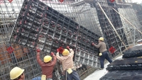 Panneaux de coffrage modulaires en ABS pour murs de soutènement, économiseurs de main-d'œuvre, réutilisables plus de 100 fois, en plastique, pour sites éloignés