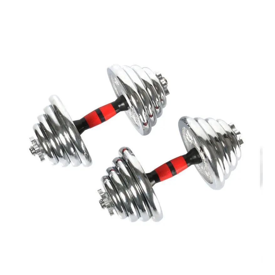 Custom Logo Gym Fitness Sports Cast Iron Adjustable Weight 50 Kg Barbell Steel Dumbells 50 Kg Adjustable Dumbbell Set