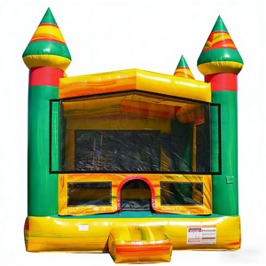 Castillo Inflable Comercial Azul de PVC a Precio de Fábrica, Castillo Inflable para Exteriores con Soplador para Alquiler en Fiestas y Eventos - Product Image 3