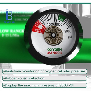 Sıcak Satış 12 Seviyeli Akış Hızı CGA 870 PIN İndeksli Gaz Basınç Regülatörü - Product Image 4