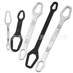 ประแจกล่องสองด้าน 8-22 มม. หัวหกเหลี่ยมแบบหยัก มาตรฐานอุตสาหกรรม เหล็กโครเมี่ยมวานาเดียม ประแจมือ - Product Image 2