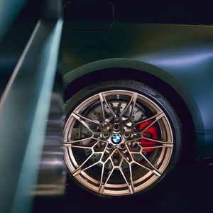 Cerchi in Lega Nero Lucido con Finitura Diamantata 18-21 Pollici 5x112 5x120 a Razze Incrociate per BMW Serie <span class=keywords><strong>M</strong></span> 3 4 5 7 X3 X4 X5 X6 - Product Image 5