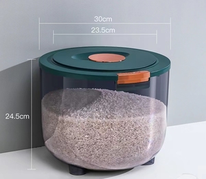 Insect Proof Moisture Proof Rice Box Grain Sealed Jar Kitchen <strong>Container</strong> 5/10KG Bucket Nano Storage Pet <strong>Dog</strong> <strong>Food</strong> Box with Lid - Product Image 5