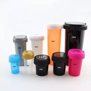 ขวดพลาสติกใส่ยาแบบมีฝาปิดกลับด้านได้ 40DR พร้อมโลโก้สั่งทำ - Product Image 1