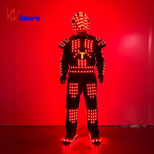 Costume lumineux LED, tenue <span class=keywords><strong>futuriste</strong></span> confortable et accrocheuse pour les spectacles sur scène, les fêtes, les festivals, les défilés - Product Image 6
