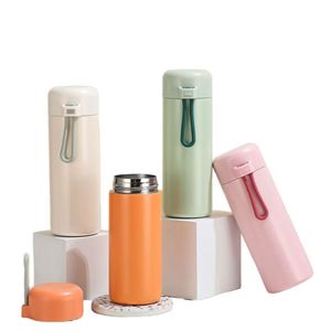 Custom Logo <b>Mini</b> Insulated Pocket Outdoor Camping Stainless Steel Double-Layer Vacuum Insulation Business Gift Water Cup <b>Bottle</b> - Product Image 1