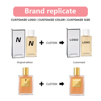Huile parfumée scintillante naturelle et végane Body Glow, bronzant liquide doré pour le corps, parfum extrait de plantes du Guangdong, Chine, conforme IFRA