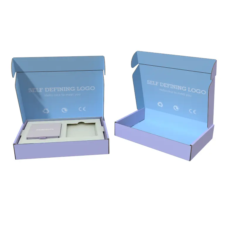 Caixa de papel ondulado personalizada para presente, caixa dobrável de papel ecológico para embalagem de papel com logotipo, fábrica de Oem