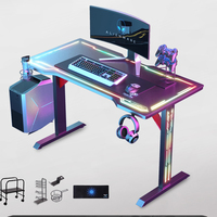 Bureau de jeu Bureau d'ordinateur Table de bureau Gamer PC Workstation Game Competitive Desks