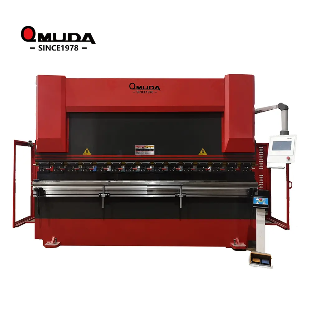 AMUDA 200T-3200 Double Servo Hydraulic CNC Metal Plate Bending Machine with TP10s for Rail