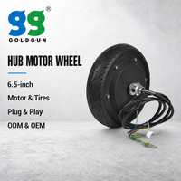 Moteur de moyeu électrique GOLDGUN 6,5 pouces 36V 250W avec pneus, 770 tr/min, 4 Nm, haute vitesse, installation facile, support ODM pour trottinette électrique