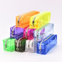Großhandel Facto Custom Clear Plastic Pvc Pen Bags Verpackungs tasche für Make-up Plastiktüte