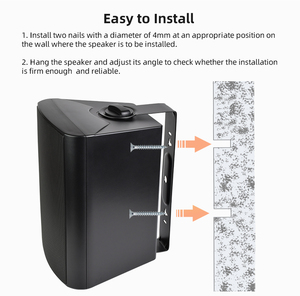 Wireless <b>Wall</b>-Mounted Stereo Speaker System for BT5.4 Dual-Band WiFi 100W Output <b>Metal</b> <b>Cabinet</b> Multi-Room Audio Wireless <b>Wall</b> Mo - Product Image 6