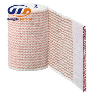 Nhà Máy Trực Tiếp Y Tế Cao Su Miễn Phí Màu Da Bông Cao Đàn Hồi Tổ Ong Băng Với Với Móc Và Vòng Lặp Đóng Cửa - Product Image 6