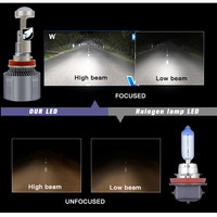 Ampoule de phare H7 Led A80 phare avec lumière blanche 3570 puce boîtier en aluminium 120W lampe h7 led