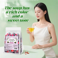Thé au Ginseng et aux Baies de Goji en Vrac, Boîte de Thé Solide pour la Santé et l'Énergie, Nettoyant et Détoxifiant pour les Reins, Thé Noir