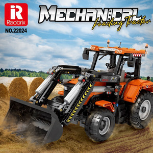 Reobrix 22024 Bloques de Construcción de Ingeniería de Plástico ABS, Tractor de Carga con Control Remoto, Modelo Educativo de Ensamblaje - Product Image 2