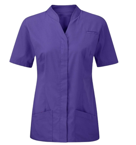 Camisa Túnica Ligera Clásica Personalizada para Mujer, Uniforme de Hospital para Damas del Sector Salud, Blusa de Trabajo para Salón de Belleza - Product Image 1