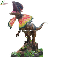 Grand modèle de dinosaure simulateur, dragon à double couronne, mécanique et électrique, pour expositions scéniques et muséales, vente directe usine