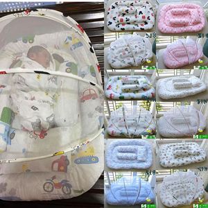 Lit pliant 4-en-1 en coton biologique avec moustiquaire, berceau respirant pour nouveau-né, style princesse, avec canopy en maille - Product Image 5
