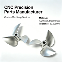 Accessoires CNC personnalisés, service de fonderie durable, connexion d'hélices marines, usinage par électroérosion à fil de cuivre, laiton, aluminium, acier billette