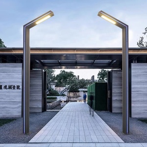 Moderno 2M3M 4M poste de aluminio IP65 impermeable al aire libre paisaje azul tira de luz lateral tira LED patio Luz - Product Image 2