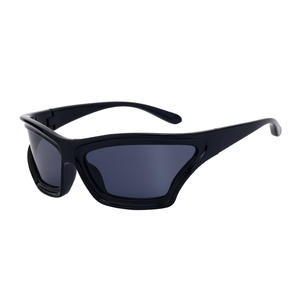 Nouvelles lunettes de soleil Y2K pour femmes, protection UV400, monture PC, verres noirs, style cyclisme extérieur Gl-Lh209 - Product Image 2