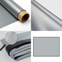 Écran de projection frontal HEYU 60-300 pouces en tissu argenté sans cadre 16:9/4:3 en option pour home cinéma extérieur 3D 4K