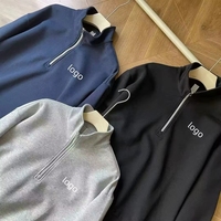 Ensemble veste et pull décontracté en molleton de coton épais de haute qualité pour femmes et hommes, coupe ample, 2 pièces