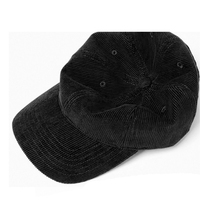 Vintage Fijne Wale Corduroy Zespanelige Ongestructureerde Baseballpet met Gebogen Klep en Verstelbare Sluiting voor Heren en Dames