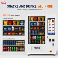 Mesin Penjual Otomatis Snack & Minuman Pintar Komersial dengan Bodi Baja Tahan Karat, Layar Sentuh, dan Manajemen Berbasis Cloud