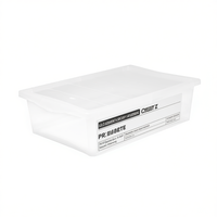 Boîte de rangement rectangulaire minimaliste Belli E Forti BF01143 en PP, organisateur vertical 550x390x150mm, facile à nettoyer, fabriqué en Italie pour placard