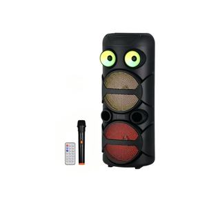 Altoparlante Wireless a Batteria con Design Cartoon Carino, Luci RGB Dinamiche, Doppio Subwoofer da 8 Pollici, Microfono Integrato, Telecomando, 10-60W - Product Image 5