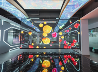 Écran LED holographique 3D transparent haute transparence, auto-adhésif pour vitrine de centre commercial et commerce de détail