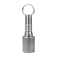 TGZUO Boîte à pilules industrielle en titane de qualité supérieure, étanche, usinée CNC, double compartiment, petite boîte à médicaments EDC pour voyage, OEM/ODM