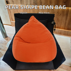 Disian Grand pouf d'extérieur en tissu moderne en forme de poire pour enfants et adultes - Product Image 3