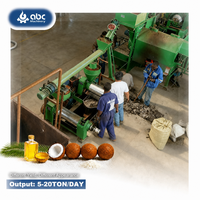 Machine de pressage d'huile de coco vierge à faible coût de production, haute capacité industrielle pour les fabricants