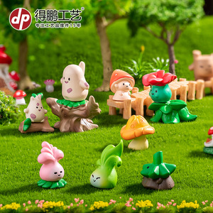 Adorno de Bosque de Cuentos de Hadas en Miniatura, Manualidad de Resina, Muñeco de Hongo y Elfo de Dibujos Animados, Decoración de Escritorio - Product Image 1