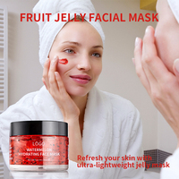 Masque facial en gelée hydratant, nourrissant, biologique, raffermissant, pour peaux sensibles, à la vitamine C, exfoliant pour peaux sèches