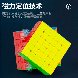 Cube de Rubik magnétique 6x6, puzzle de vitesse lisse de couleur unie pour l'entraînement et la pratique des compétitions des jeunes - Product Image 5