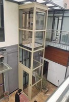 Preisgünstiger Panorama-Kleinhausaufzug für Außenbereich, 1-Etagen-Wohnlift für Innen- und Außenbereich von Villen