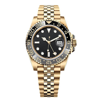 Montre mécanique automatique pour homme HANNAH MARTIN avec verre saphir, mouvement automatique, logo personnalisé, acier inoxydable