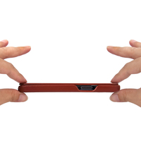 Haute quantité en cuir double Structure à rabat en cuir souple mince pour iPhone 15 14 Pro Plus ProMax étui de téléphone professionnel Protection complète