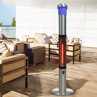 Ruby Red Verwarming Buis Preventie Van Dumping Patio Outdoor Heater Met Blue Tooth Speaker Led Light