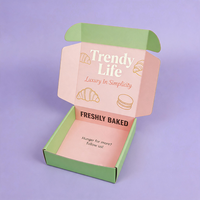 Boîtes d'emballage pour produits de boulangerie, pâtisserie, biscuits, gâteaux, beignets, boîtes d'expédition en carton, emballage de desserts avec logo