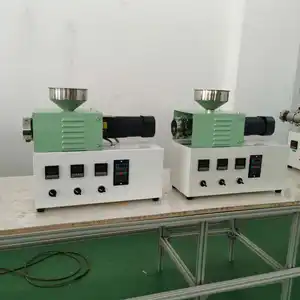 Ganda screw extruder lab extruder plastik extruder dua sekrup