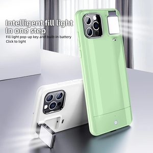 Custodia per telefono a LED per <span class=keywords><strong>Iphone</strong></span> 14 13 Pro Selfie Ring Flash Photo Fill Light custodia per telefono con fotocamera Flash portatile Mini torcia esterna - Product Image 5