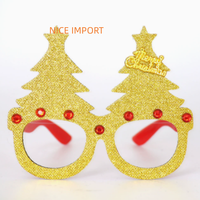 Décorations de Noël Papillon Doré Nœud Papillon Bestseller, Lunettes de Noël, Fournitures de Fête pour Enfants, Articles de Noël, Montures