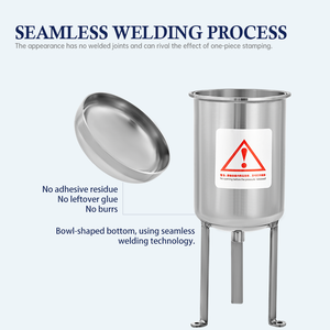 وعاء ضغط من الفولاذ المقاوم للصدأ 304 سعة 1-100 لتر، برميل ضغط جديد للصمغ للمطاعم ومصانع التصنيع والمزارع - Product Image 4