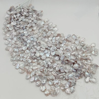 Perle naturelle de haute qualité AAA de 16 pouces, 13-15 mm, grande perle Keshi d'eau douce, perle baroque en vrac sur brin.